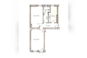 Tauschwohnung: 2. Zi. Altbauwohnung in Schöneweide, 58m2