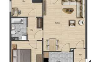 3-Zimmer-Wohnung mit Loggia und Garage in Heidberg – Die vollständige Adresse der Immobilie erhältst du vom Anbieter., 38124 Heidberg-Melverode, Braunschweig – Vorschaubild 11