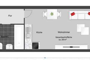 Vermietetes 1-Zimmer-Apartment in Top-Lage Schwabing – 80801 Schwabing-Ost, München – Vorschaubild 2