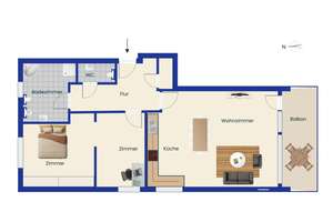 Moderne 2,5-Zimmer-Wohnung in begehrter Lage von Essen-Fulerum als Investment – Die vollständige Adresse der Immobilie erhältst du vom Anbieter., 45149 Fulerum, Essen – Vorschaubild 13