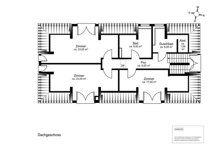 Grundriss Dachgeschoss