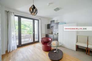 IMMOBERLIN.DE - Top-Citylage! Moderne Erdgeschosswohnung mit ruhiger Terrasse