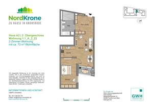 2 MONATE MIETFREI* NEUBAU Hannover Kronsrode: EBK, Loggia, Fußbodenheizung, Lift, Keller, Tiefgarage – Kattenbrookstrift 51A, 30539 Bemerode, Hannover – Vorschaubild 14