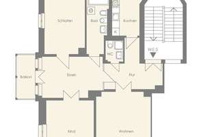 DER LEIPZIGER SÜDEN RUFT // 3,5-Raum-Wohnung mit Süd-Balkon – Die vollständige Adresse der Immobilie erhältst du vom Anbieter., 4275 Südvorstadt, Leipzig – Vorschaubild 13
