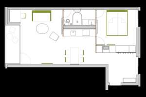 Voll-möblierte und ausgestattete 2-Zimmer Wohnung mit Balkon in München-Sendling-Westpark – Ohlstadter 8a, 81373 Mittersendling, München – Vorschaubild 15