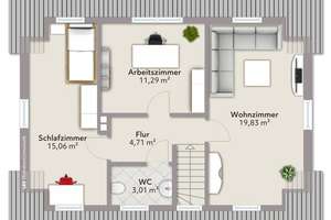 Familienfreundliches Einfamilienhaus mit großem Garten, Kamin und Garage
 – Die vollständige Adresse der Immobilie erhältst du vom Anbieter., 38462 Grafhorst – Vorschaubild 12