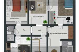 Wohnen im Herzen von Benrath: Stilvolle Altbauwohnung mit viel Platz & Charme – Die vollständige Adresse der Immobilie erhältst du vom Anbieter., 40597 Benrath, Düsseldorf – Vorschaubild 14