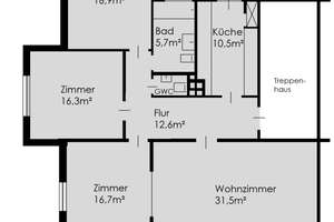 Tolle 4-Zimmer-Wohnung in einem schönen Bremer Altbau – Schwachhauser Ring 57, 28213 Riensberg, Bremen – Vorschaubild 2