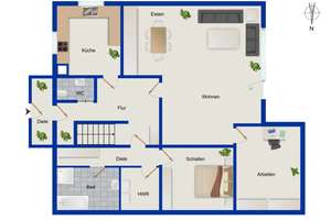 Einfamilienhaus mit großem Garten und Souterrain-Wohnung in Würzburg-Lindleinsmühle – 97078 Lindleinsmühle, Würzburg – Vorschaubild 16