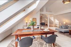 Möbliert: Nähe Schlosspark: Exklusive Dachgeschosswohnung – Die vollständige Adresse der Immobilie erhältst du vom Anbieter., 80639 Nymphenburg, München – Vorschaubild 10
