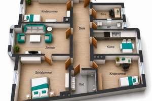 Exklusiv sanierte Altbauwohnung mit 140 m² - Stilvolles Wohnen nahe dem Augsburger Dom – Die vollständige Adresse der Immobilie erhältst du vom Anbieter., 86152 Georgs- und Kreuzviertel, Augsburg – Vorschaubild 19