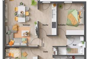 Der Bungalow für die kleine Familie – Übersichtlich und variabel – Die vollständige Adresse der Immobilie erhältst du vom Anbieter., 74864 Fahrenbach – Vorschaubild 6