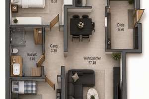 Moderne 3-Zimmer-Wohnung im Herzen von Geretsried! – 82538 Zentrum-Südost, Leipzig – Vorschaubild 9