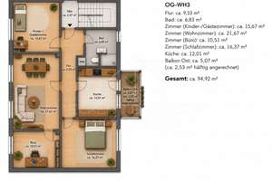 Erstbezug nach Kernsanierung | KfW förderfähige 4-Zimmer-Wohnung mit Balkon – Die vollständige Adresse der Immobilie erhältst du vom Anbieter., 90453 Katzwang, Reichelsdorf Ost, Reichelsdorfer Keller, Nürnberg – Vorschaubild 9