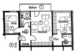 Wohnungs-Grundriss