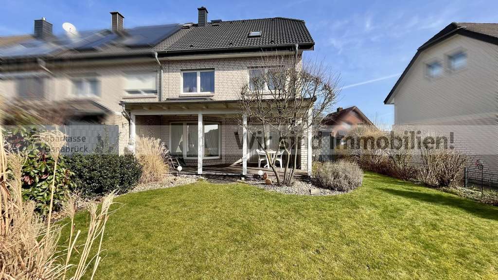 Immobilie in Belm - Teilkeller, ausgebautes DG, überdachte Südterrasse - Bild 1