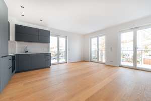 NEUBAU !! Barierrefreie 2-Zimmerwohnung im 1. Obergeschoss mit Balkon – Die vollständige Adresse der Immobilie erhältst du vom Anbieter., 81827 Waldtrudering, München – Vorschaubild 4
