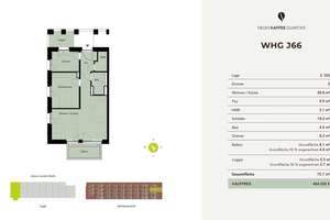 NEUES KAFFEEQUARTIER - helle 3 Zimmer - Wohnung mit Loggia und Balkon – Johann-Jacobs-Straße 28, 28217 Überseestadt, Bremen – Vorschaubild 3
