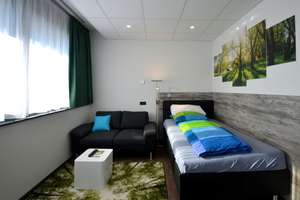 ab Juli: Komfortables 1-Zimmer-Penthouse, kleines Apartment für großes Luxusgefühl, Offenbach – 63065 Hochschule für Gestaltung, Offenbach am Main – Vorschaubild 3