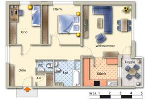 Sehr schöne und große 3,5 Raum Wohnung in ruhiger u. zentraler Lage! Balkon!! 2 Bäder!! – Kleine Hammerstraße 48 A, 45326 Altenessen-Süd, Essen – Vorschaubild 6