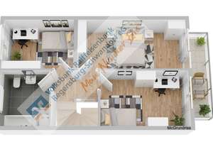 Charmantes Reihenmittelhaus mit Garten – Die vollständige Adresse der Immobilie erhältst du vom Anbieter., 93049 Westenviertel, Regensburg – Vorschaubild 12