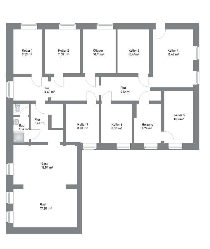 Grundriss Kellergeschoss