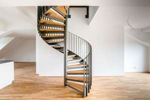 5-ZW Penthouse Charakter, gr. Dachterrasse, Parkett, Aufzug, Einbauküche – Robert-Funari-Straße 26, 68309 Käfertal, Mannheim – Vorschaubild 12
