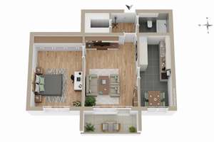 Gepflegte 2-Zimmer-Wohnung mit neuwertigem Bad ! – Die vollständige Adresse der Immobilie erhältst du vom Anbieter., 74078 Kirchhausen, Heilbronn – Vorschaubild 10