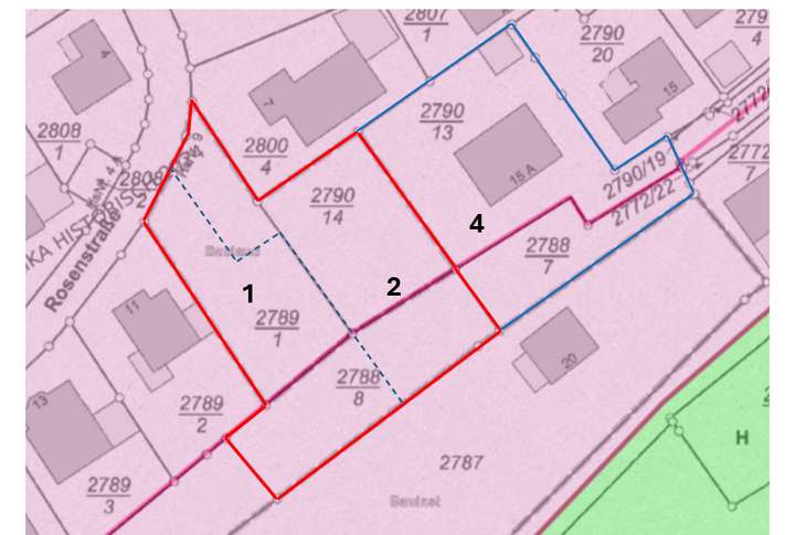 Rosenstrasse 9 Teilung 2 Grund