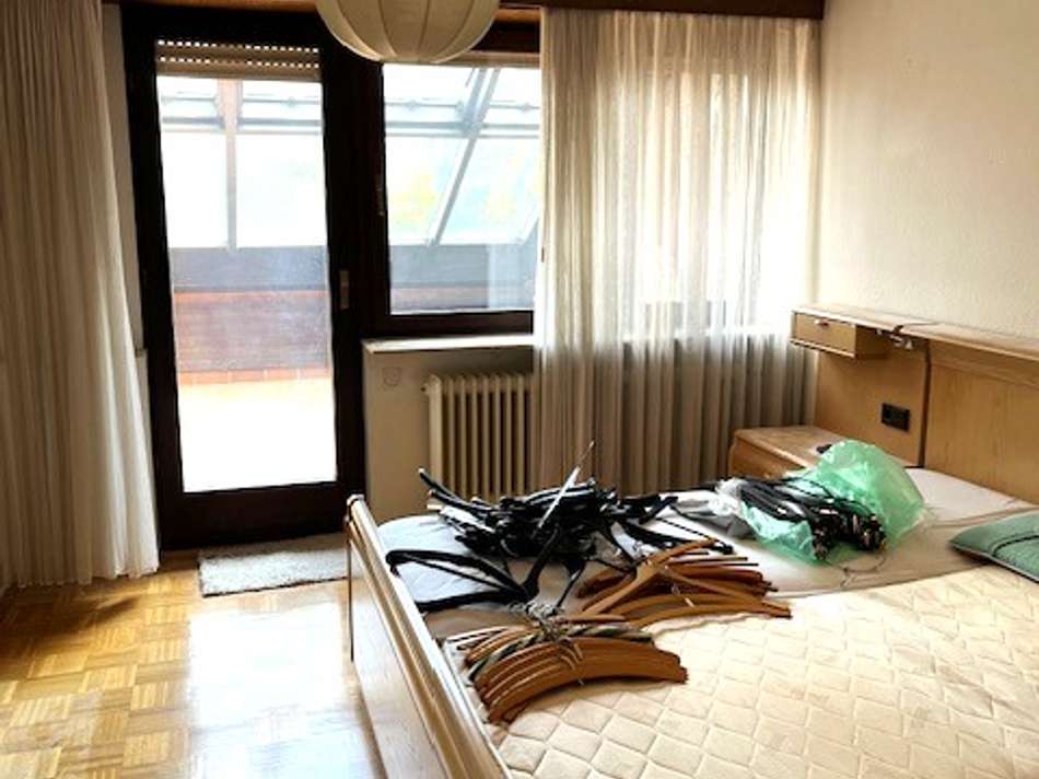 Schlafzimmer im DG mit Balkon