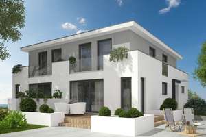 Moderne Doppelhaushälfte, massiv und energiesparend gebaut, mit schönem Garten, individuell planbar