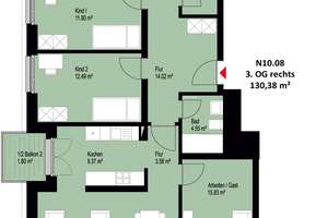 *** Wohnen im Park - Familienfreundliche Wohnung in der „Parkstadt Dösen“ *** WE N10.8 – Otto-Wilhelm-Scharenberg-Bogen 5, 4289 Meusdorf, Leipzig – Vorschaubild 18