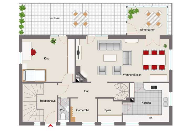 Grundriss Erdgeschoss