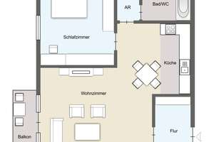 Bezugsfreie 2-Zimmer-Wohnung mit Balkon, Einbauküche und Stellplatz – Die vollständige Adresse der Immobilie erhältst du vom Anbieter., 4315 Neustadt-Neuschönefeld, Leipzig – Vorschaubild 9