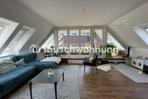 Tauschwohnung: Lichtdurchflutete 2-Zi Dachgeschosswohnung mit 3 Balkonen