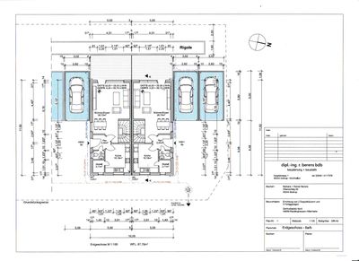 Neubau von projektierten 4 Doppelhaushälften am Gertrudisplatz in Recklinghausen.