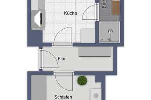 Charmante 1,5-Zimmer-Altbauwohnung mit Balkon in Mannheim-Neckarau – Die vollständige Adresse der Immobilie erhältst du vom Anbieter., 68199 Neckarau, Mannheim – Vorschaubild 2