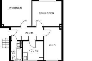 Demnächst frei! 3-Zimmer-Wohnung in Osnabrück OS Schinkel – Im Fange 9, 49084 Schinkel-Ost, Osnabrück – Vorschaubild 2