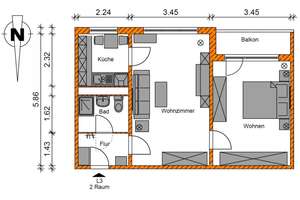 Charmante 2-Raumwohnung sucht liebenswerte Mieter – Quittenweg 58, 39118 Reform, Magdeburg – Vorschaubild 9