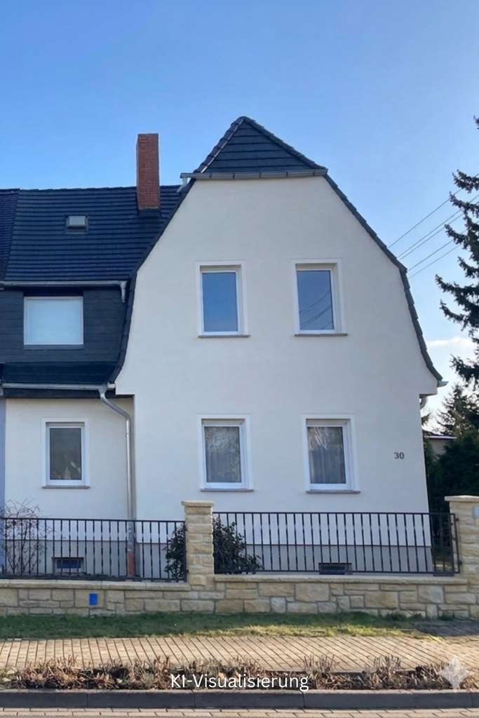 Immobilie in Zeitz - Günstig ins Eigenheim: Doppelhaushälfte mit Potenzial und großem Grundstück - Bild 0