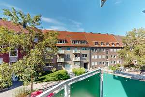Bestlage Kreuzviertel: Gepflegte 2-Zimmer-Wohnung mit Balkon für Anleger oder Eigennutzer – 48147 Kreuz, Münster – Vorschaubild 2