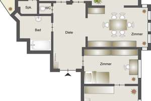 Zentral 2 Zimmer-Apartment mit Balkon – Mieter mit handwerklichem Talent gesucht – Schornstr. 2, 45128 Südviertel, Essen – Vorschaubild 1