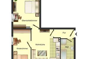 In zentraler Lage 2-Zimmer-Wohnung in Wuppertal Vohwinkel – Westring 64, 42329 Vohwinkel, Wuppertal – Vorschaubild 2