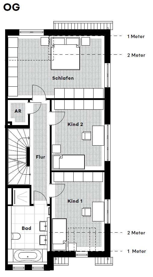Obergeschoss Grundriss