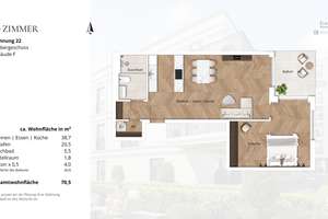 Ruhige Neubauwohnung mit Balkon im Kö-Karree - nur 80m von der Königsallee entfernt – Talstraße 11, 40217 Friedrichstadt, Düsseldorf – Vorschaubild 14