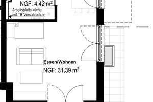 Erstbezug am Killesberg - 1-Zimmerwohnung mit Einbauküche und sonniger Terrasse – Die vollständige Adresse der Immobilie erhältst du vom Anbieter., 70192 Killesberg, Stuttgart – Vorschaubild 4