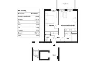 Attraktive 2-Zimmer-Wohnung im Erdgeschoss mit Einbauküche im Neubauquartier Deiker Höfe! – 40468 Stockum, Düsseldorf – Vorschaubild 8