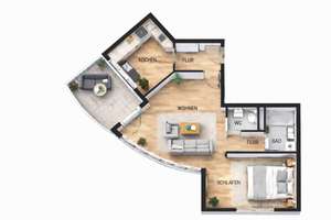 Gemütliche 2-Zimmer-Dachgeschosswohnung mit Balkon, Wasserblick und TG-Stellplatz in Berlin-Köpenick – Die vollständige Adresse der Immobilie erhältst du vom Anbieter., 12555 Köpenick, Berlin – Vorschaubild 12