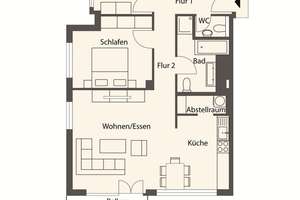 - In begehrter Halbhöhenlage der Gänsheide - Großzügige 3-Zimmer-Stadtwohnung – Die vollständige Adresse der Immobilie erhältst du vom Anbieter., 70188 Uhlandshöhe, Stuttgart – Vorschaubild 9