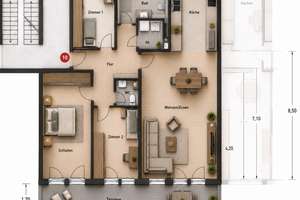 Sehr schöne 4 Zimmer Wohnung Wolfsbergallee Pforzheim mit 2 Tiefgaragen Stellplätzen – Die vollständige Adresse der Immobilie erhältst du vom Anbieter., 75177 Nordstadt, Pforzheim – Vorschaubild 22